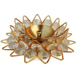 brass crystal bowl oil lmap